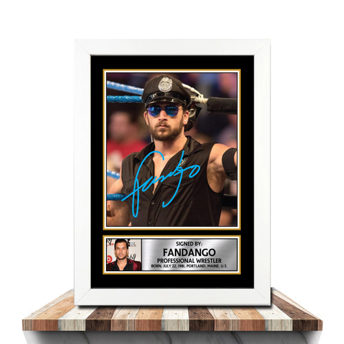 Fandango Wrestling printed autograph poster print