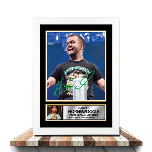 Hornswoggle Wrestling printed autograph poster print