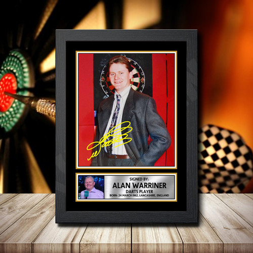 Alan Warriner printed autograph poster print