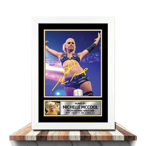 Michelle McCool Wrestling printed autograph poster print