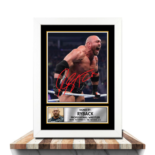 Ryback Wrestling printed autograph poster print