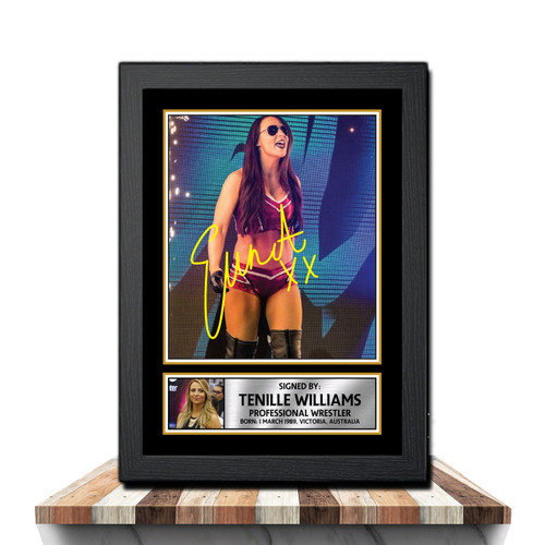 Tenille Williams Wrestling printed autograph poster print