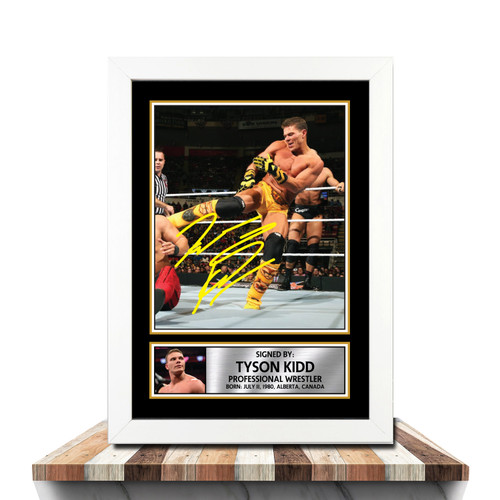 TYSON KIDD Wrestling printed autograph poster print