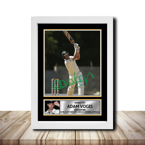 Adam Voges Cricketer printed autograph poster print