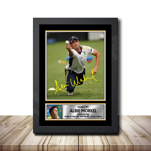 Albie Morkel Cricketer printed autograph poster print