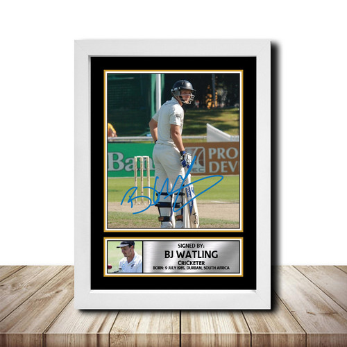 B J Watling Cricketer printed autograph poster print