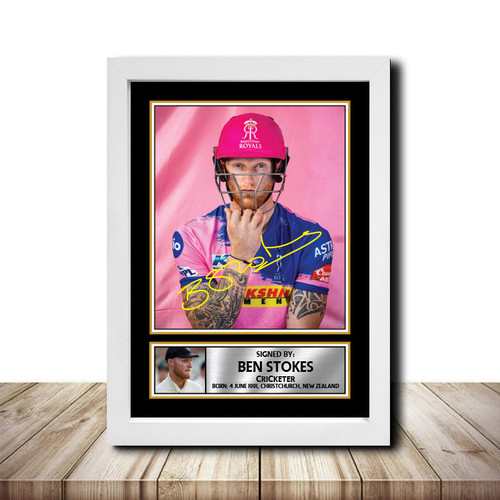 Ben Stokes Cricketer printed autograph poster print