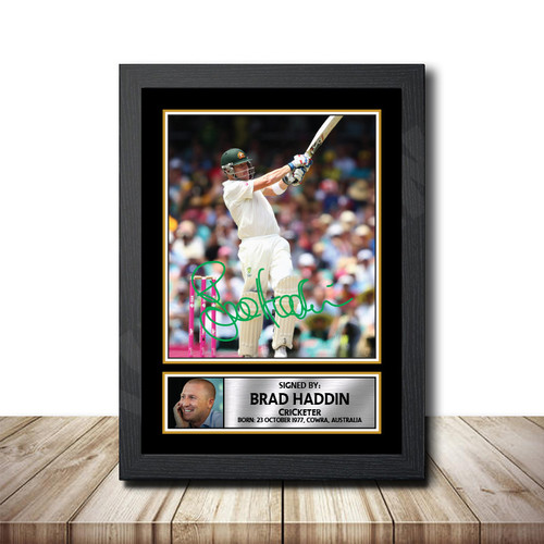 Brad Haddin Cricketer printed autograph poster print