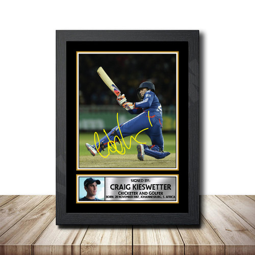 Craig Kieswetter Cricketer printed autograph poster print