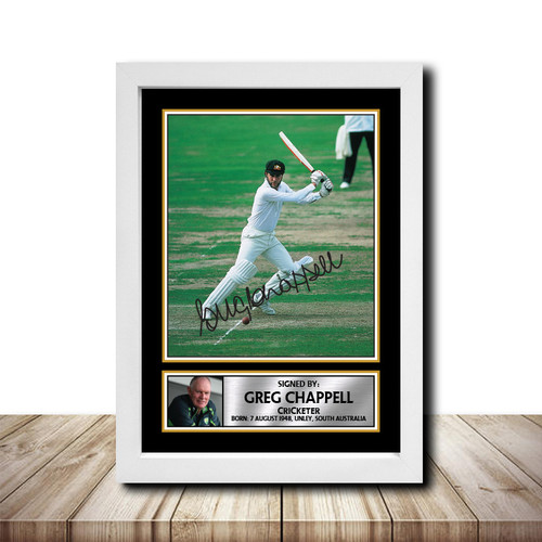 Greg Chappell Cricketer printed autograph poster print