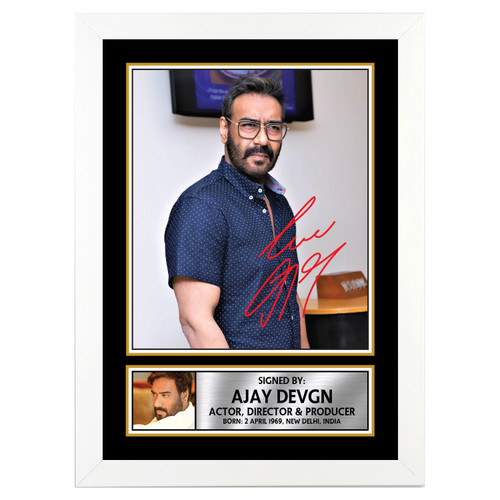 Ajay Devgan Bollywood printed autograph poster print