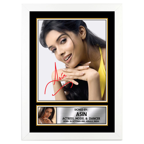 Asin M304 Bollywood Printed Autograph Poster Print Photo Signature Gift