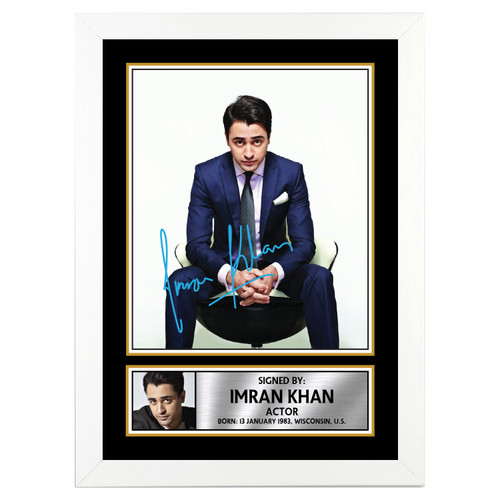 Imran Khan Bollywood Printed Autograph Poster Print Photo Signature Gift