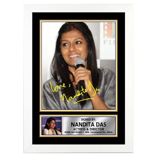 Nandita Das Bollywood printed autograph poster print