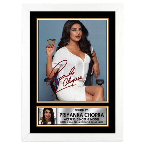 Priyanka Chopra Bollywood printed autograph poster print