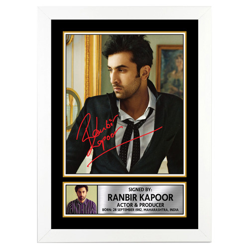 Ranbir Kapoor Bollywood printed autograph poster print