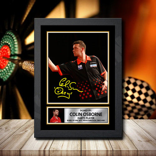 Colin Osborne printed autograph poster print
