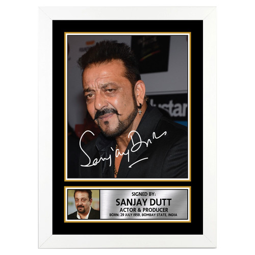 Sanjay Dutt Bollywood printed autograph poster print