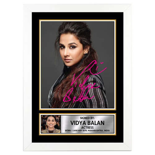 Vidya Balan Bollywood printed autograph poster print