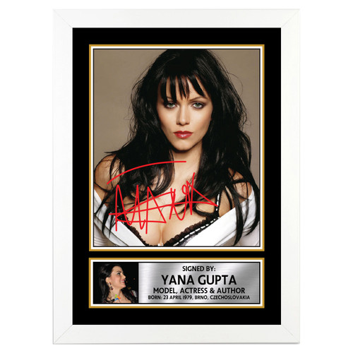 Yana Gupta Bollywood printed autograph poster print