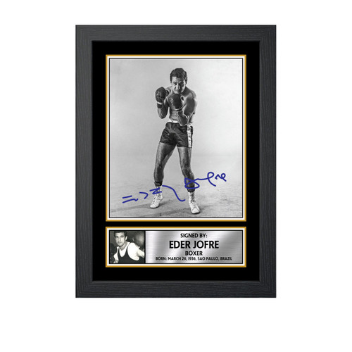 Éder Jofre Boxing printed autograph poster print