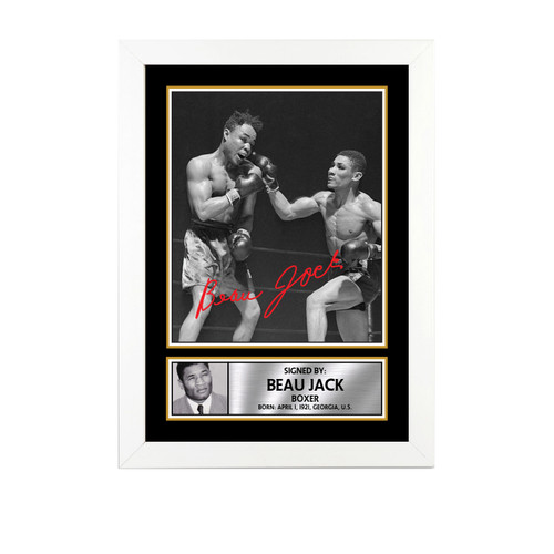Beau Jack Boxing printed autograph poster print