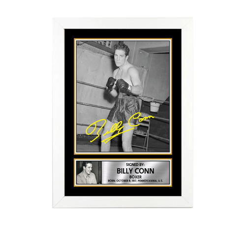 Billy Conn Boxing printed autograph poster print