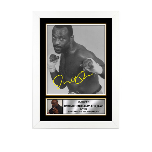 Dwight Muhammad Qawi Boxing printed autograph poster print