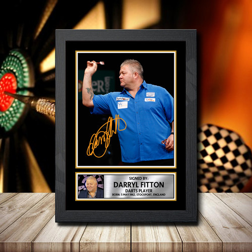 Darryl Fitton Action Shot Edition printed autograph poster print