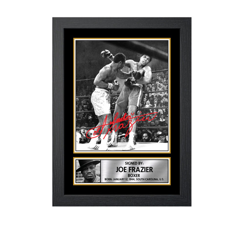 Joe Frazier Boxing printed autograph poster print