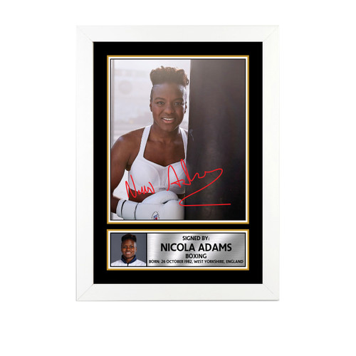 Nicola Adams Boxing printed autograph poster print