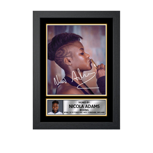 Nicola Adams Boxing printed autograph poster print