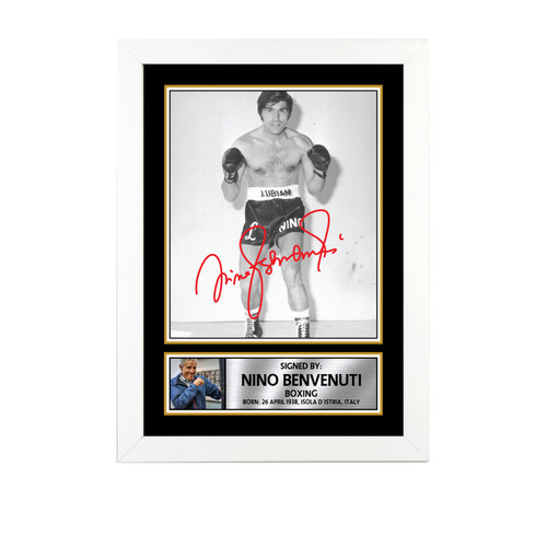Nino Benvenuti Boxing printed autograph poster print