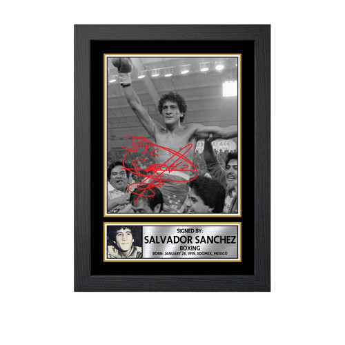 Salvador S nchez Boxing printed autograph poster print