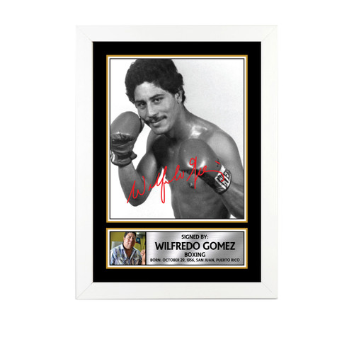 Wilfredo Gómez Boxing printed autograph poster print