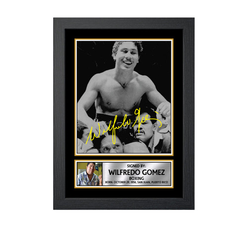 Wilfredo Gómez Boxing printed autograph poster print