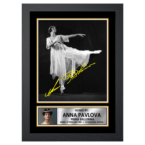 Anna Pavlova Dancers Printed Autograph Poster Print Photo Signature Gift
