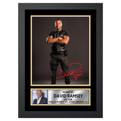 David Ramsey Dancers printed autograph poster print