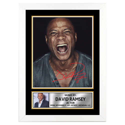 David Ramsey 2 Dancers printed autograph poster print