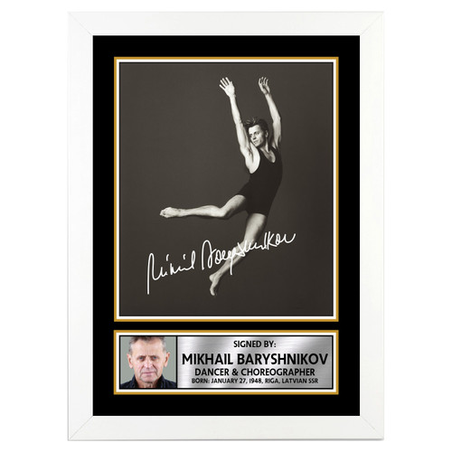 Mikhail Baryshnikov 2 Dancers printed autograph poster print