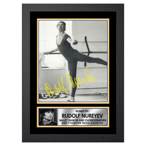Rudolf Nureyev Dancers printed autograph poster print