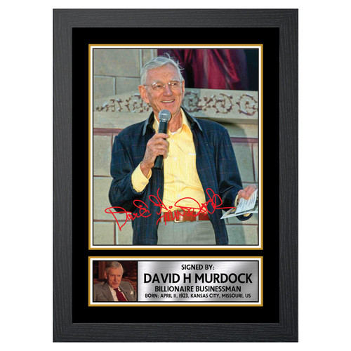 David H Murdock Famous Businessmen printed autograph poster print