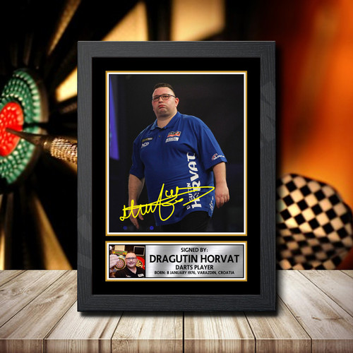 Dragutin Horvat printed autograph poster print