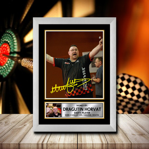 Dragutin Horvat printed autograph poster print - view 2