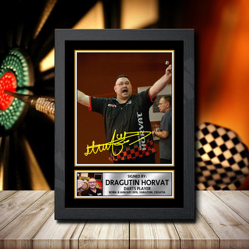 Dragutin Horvat printed autograph poster print