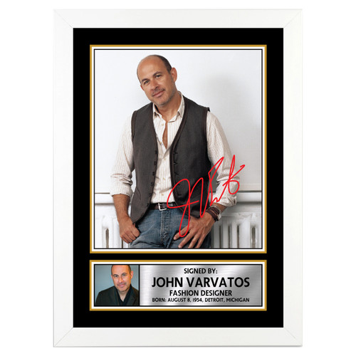 John Varvatos 2 Fashion Designer Printed Autograph Poster Print Photo Signature Gift