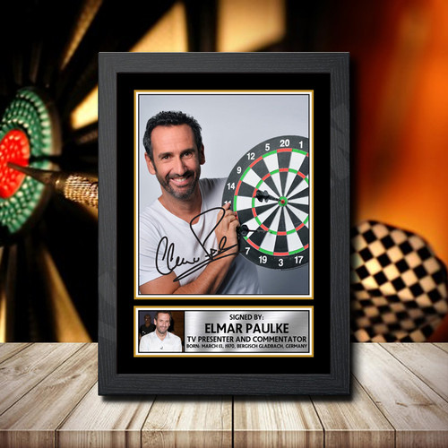 Elmar Paulke printed autograph poster print