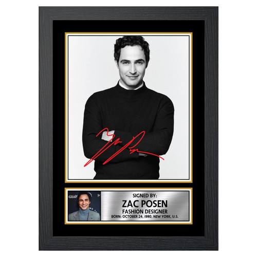 Zac Posen Fashion Designer Printed Autograph Poster Print Photo Signature Gift