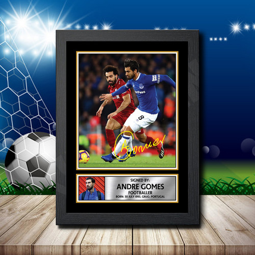 Andre Gomes 2 Footballer printed autograph poster print