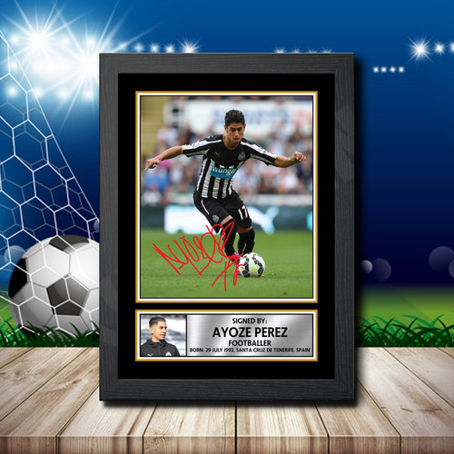Ayoze Perez 2 Footballer printed autograph poster print